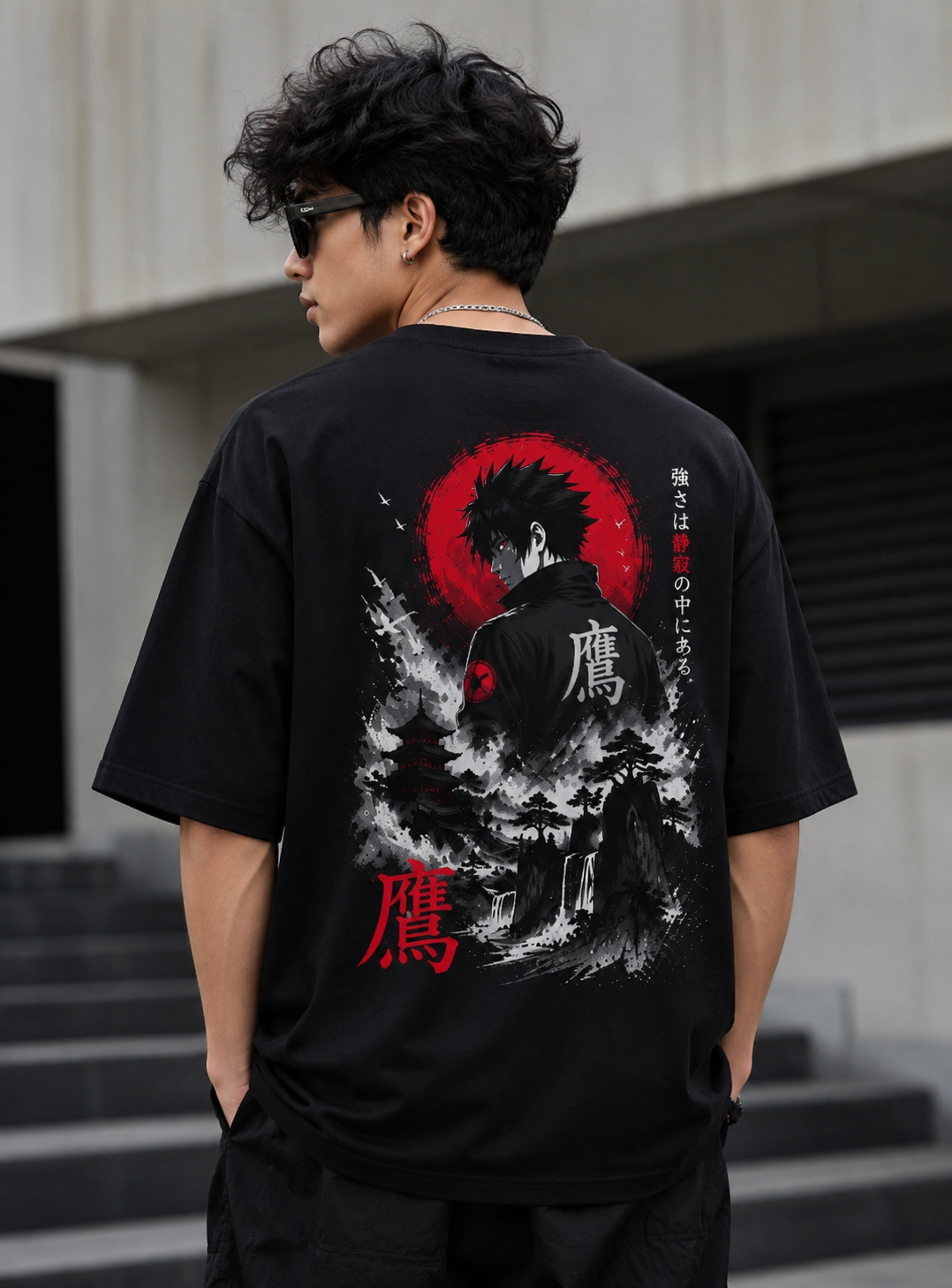 Essential oversized Tee — Jet Black