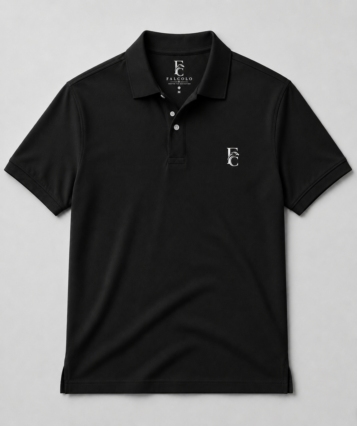 Black polo t-shirt