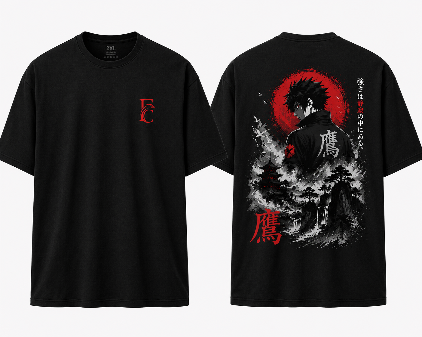 Essential oversized Tee — Jet Black